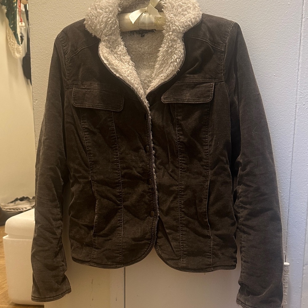Theory Women's Gray Sherpa-Lined Jacket